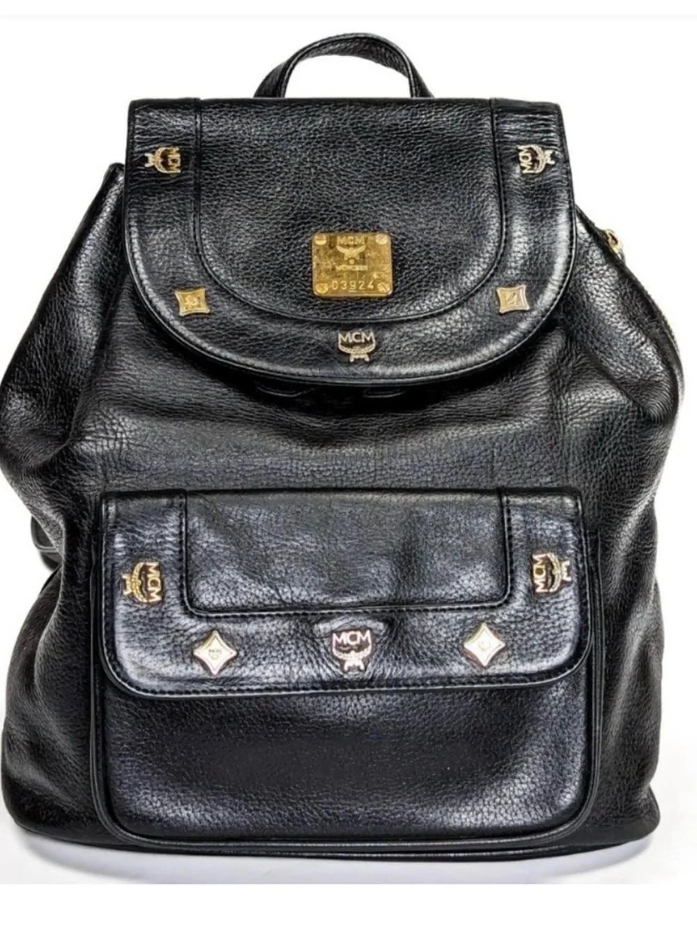 AUTHENTIC MCM Leather Backpack And Wallet Set (Originally Purchased Separately)